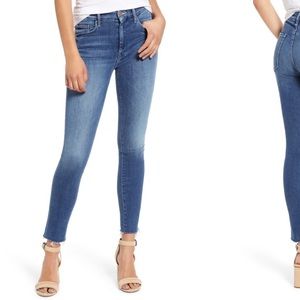 NWT MOTHER | The Looker Frayed ankle jeans